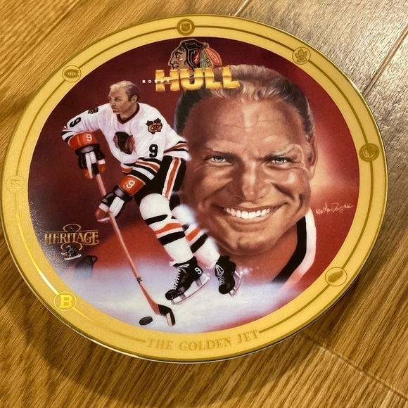 NHL The Golden Jet  Bobby Hull Legends of Hockey Plate Limited Edition 1994 - Picture 1 of 7